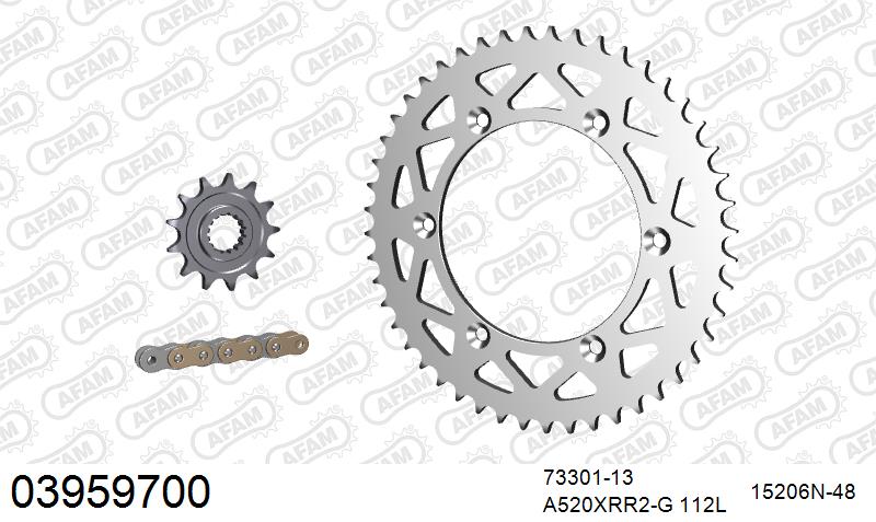 Kit chaine DID 11/51 sans joints 420D Beta RR 50 2003-2017