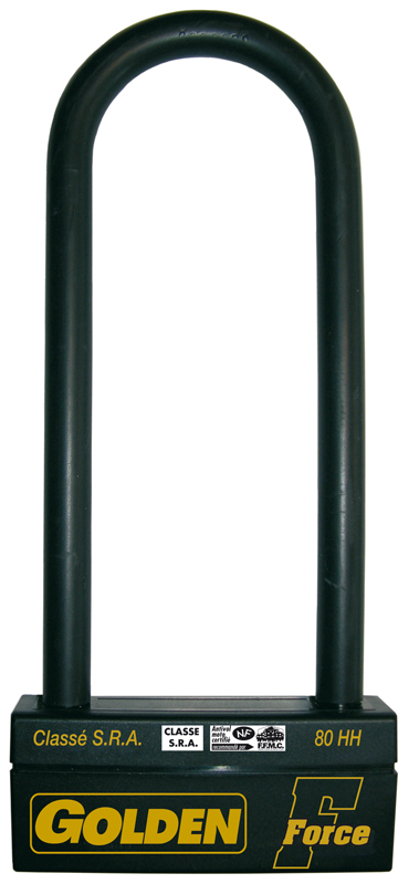 Antivol U SRA
Golden force 250mm
info
GOLDEN FORCE : U 17/250R NF
LONGUEUR : 250 mm (Intérieur)
LARGEUR : 85 mm (Intérieur)
ANSE : ø17 mm Antivol U SRA
Golden force 250mm