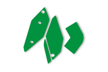 Jeu autocollant tableaux p/numero vert RR4T `10	