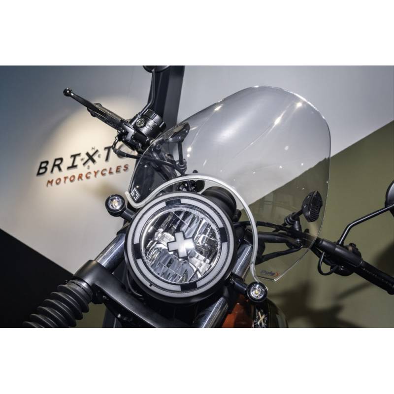 BULLE TRANSPARENTE BRIXTON BRIXTON SAUT VENT TRANSPARENT origine BRIXTON -DISPO