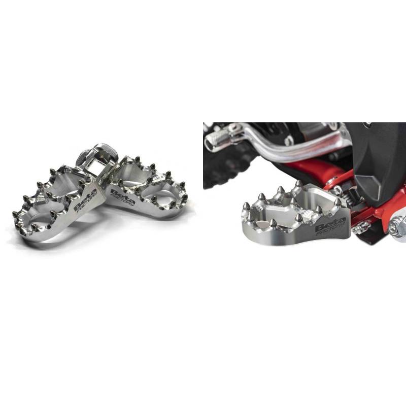 REPOSE-PIEDS - KIT RR BETA KIT REPOSE-PIEDS ERGAL ALU BETA RR 125/200/250/300 2T - 350/390/430/480 RR 4T (2020-2023) origine BETA -DISPO