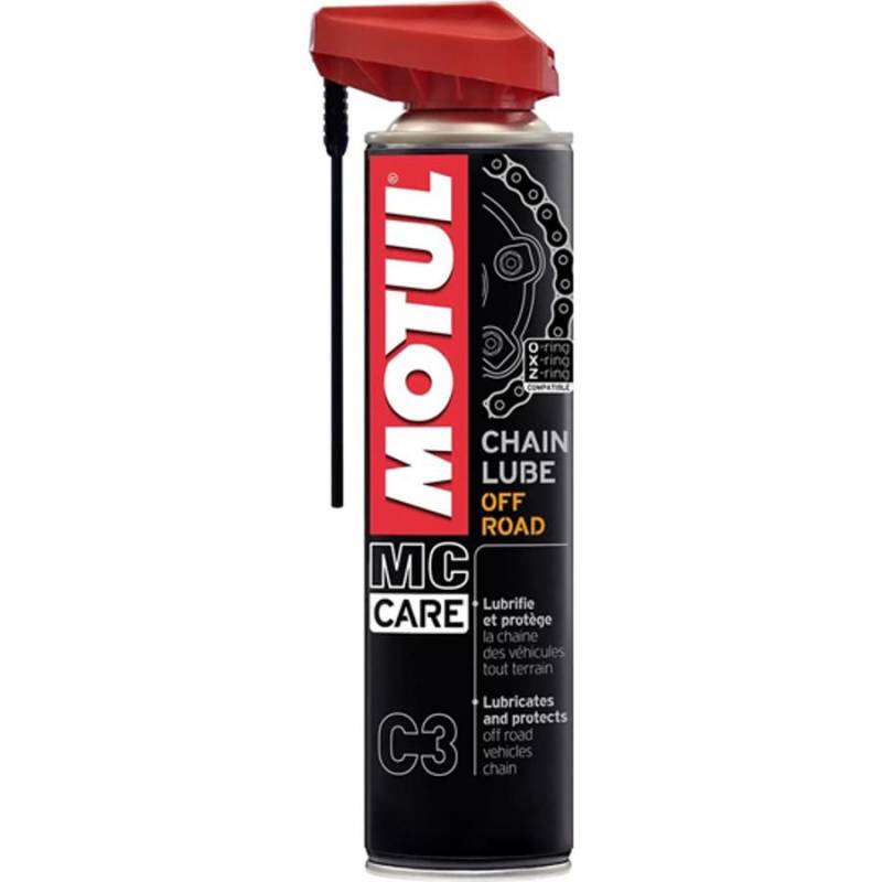GRAISSE CHAINE/MOTEUR MOTUL C3 CHAIN LUBE OFF ROAD (AEROSOL 400ML) 102982 - GRAISSE CHAINE / MOTEUR MOTUL C3 CHAIN LUBE OFF ROAD (AEROSOL 400ML) origine MOTUL 