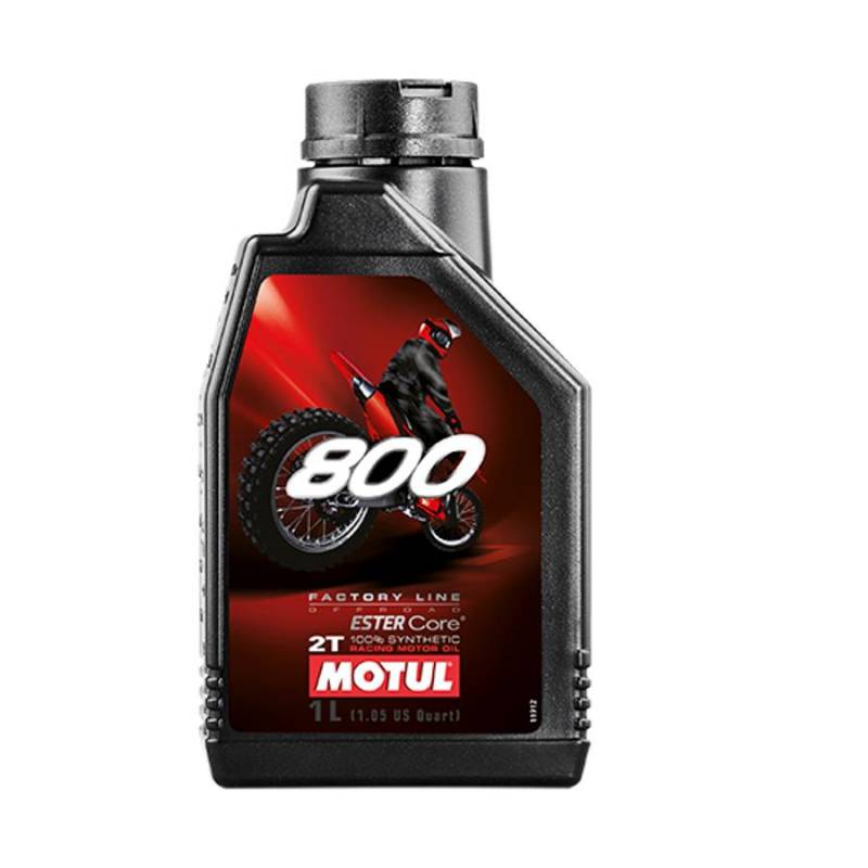 HUILE MOTEUR 2T MOTUL 800 FACTORY LINE OFF ROAD (1L) Huile MOTUL 800 2T FACTORY LINE OFF ROAD - 1L Uniquement par mélange origine MOTUL -DISPO