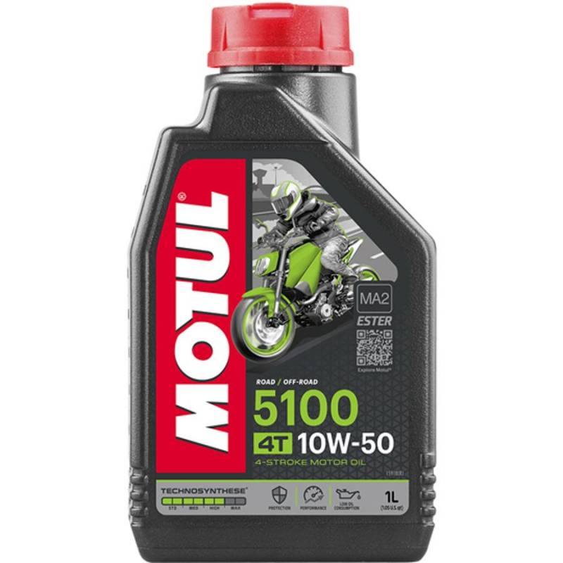 HUILE MOTEUR 4T MOTUL 5100 10W50 (1L) HUILE MOTEUR 4T MOTUL 5100 10W50 (1L)
 origine MOTUL 
