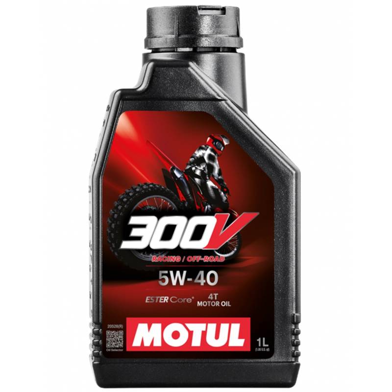 HUILE MOTEUR 4T MOTUL 300V FACTORY LINE 5W40 (1L) 104112 - HUILE MOTEUR 4T MOTUL 300V FACTORY LINE 5W40 (1L) origine MOTUL 
