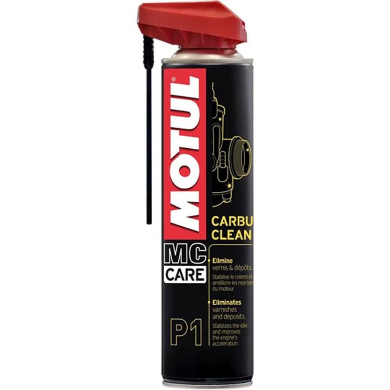 NETTOYANT CARBU MOTUL P1 CARBU CLEAN AEROSOL (400ML) 105503-MOTUL P1 CARBU CLEAN - 400ml origine MOTUL -DISPO