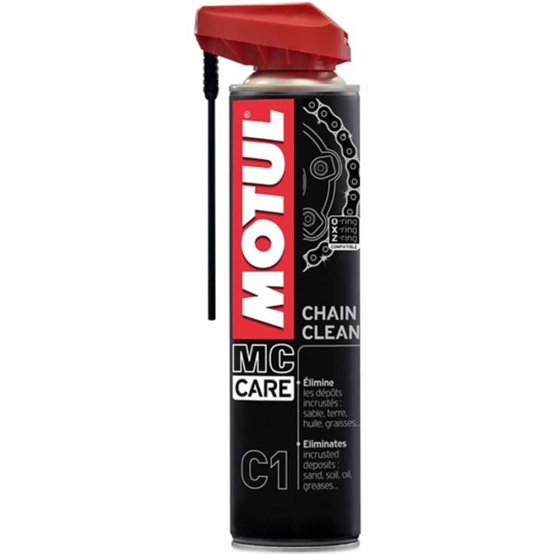 NETTOYANT DEGRAISSANT CHAINE/MOTEUR MOTUL C1 CHAIN CLEAN (AEROSOL 400ML) NETTOYANT DEGRAISSANT CHAINE/MOTEUR MOTUL C1 CHAIN CLEAN (AEROSOL 400ML) origine MOTUL -DISPO