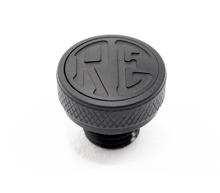 1740003D - BOUCHON RESERVOIR HUILE BLACK(POUR 500 CLASSIC & BULLET) (Royal Enflied) OILCAP500BL - BOUCHON RESERVOIR HUILE BLACK(POUR 500 CLASSIC & BULLET) (Royal Enflied) origine AZMOTORS -DISPO