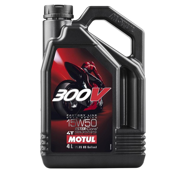 HUILE MOTEUR 4T MOTUL 300V 15W50 (4L) 104129 - HUILE MOTEUR 4T MOTUL 300V 15W50 (4L) origine MOTUL 