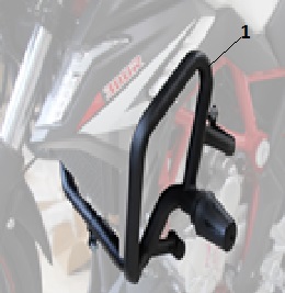 CRASH BAR VOGE 300R - JUSQU A EPUISEMENT CRASH BAR VOGE 300R VOGE origine VOGE -DISPO