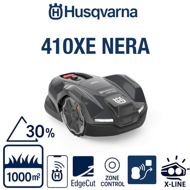 ROBOT TONDEUSE 410XE NERA Husqvarna Automower 410XE NERA – Robot Tondeuse Premium pour Jardins Moyens , Livraison Rapide origine HUSQVARNA JARDINS_800–1500M²
