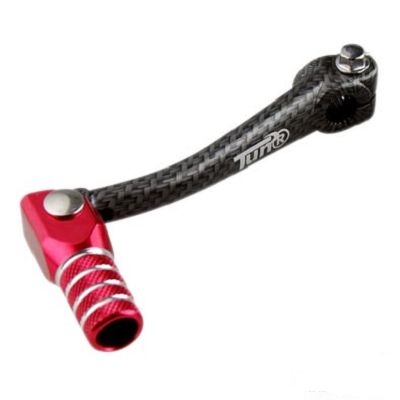 BECG462124- SELECTEUR VITESSE ADAPTABLE AM6 ALU CARBON MAT/ROUGE (REPLIABLE)