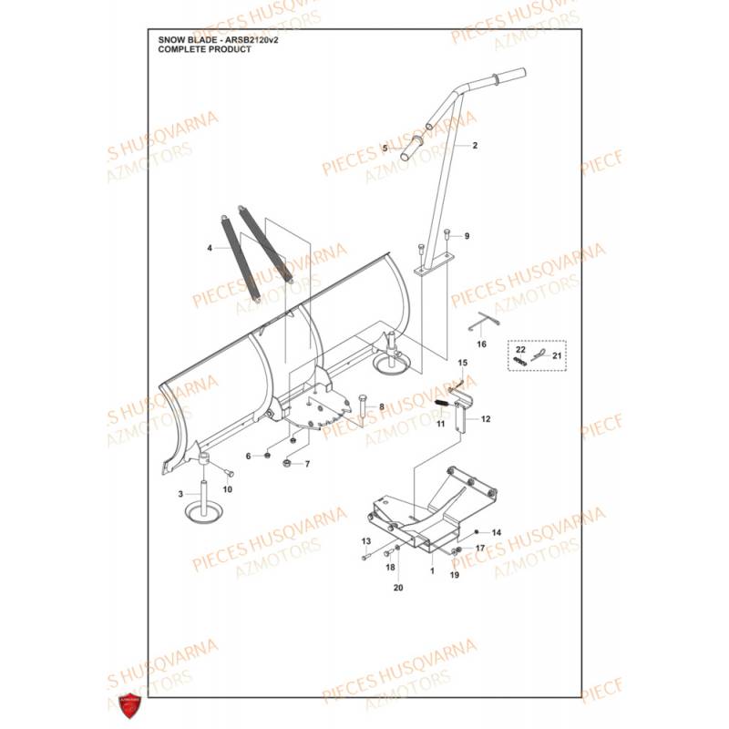 PIECES LAME A NEIGE 547727501 HUSQVARNA PIECES DETACHEES ORIGINE Husqvarna POUR REPARER VOTRE LAME A NEIGE 547727501 origine HUSQVARNA -DISPO