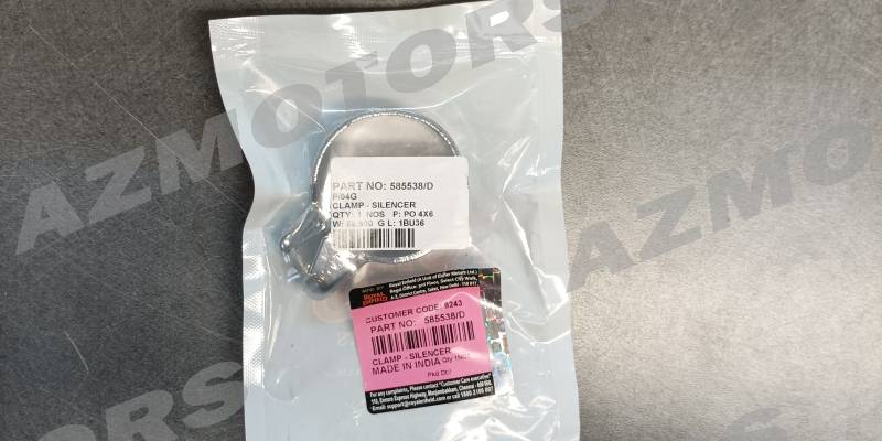 585538/D - FIXATION SILENCIEUX  (Royal Enfield) FIXATION SILENCIEUX origine ROYAL ENFIELD -DISPO