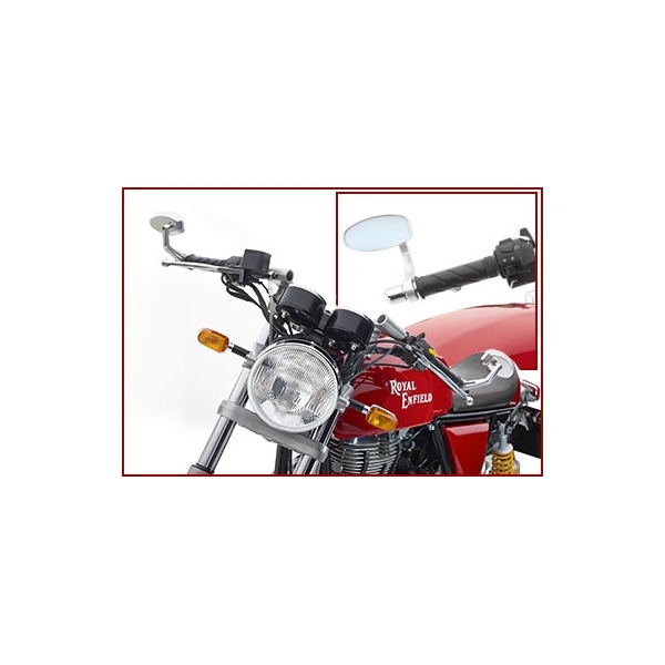 PAIRE RETROVISEUR GAUCHE / DROIT EMBOUT GUIDON (Royal Enfield)