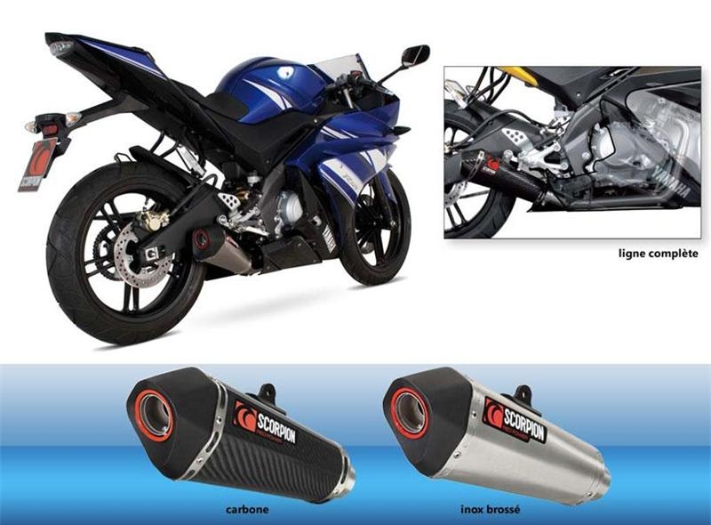 76409039 - LIGNE D ECHAPPEMENT SCORPION Serket Silencieux INOX- YZF125-R [08-2012] 