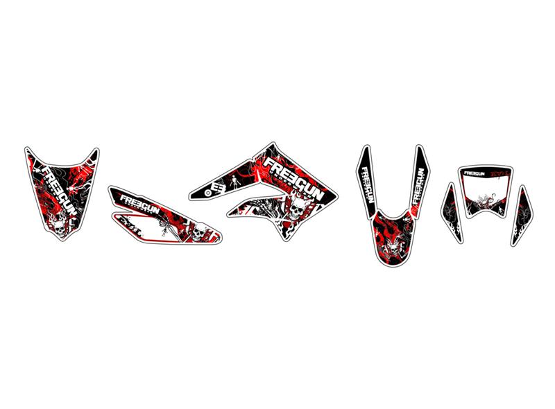 KIT DECO FREEGUN ROUGE KUTVEK Beta RR/SM50 - 14/15/16 KIT DECO FREEGUN ROUGE KUTVEK Beta RR/SM50 - 14/15 origine BETA 