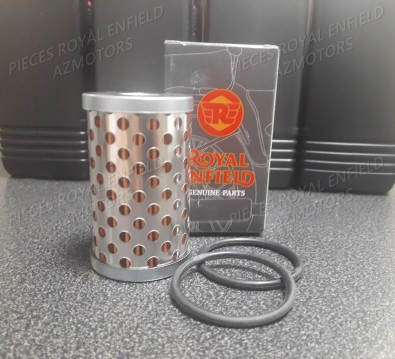 888414 - FILTRE A HUILE UCE(AVEC JOINT TORIQUE) (Royal Enflied) 888414 - FILTRE HUILE + JOINT TORIQUE 500613-A (Royal Enfield) origine ROYAL ENFIELD -NDISPO