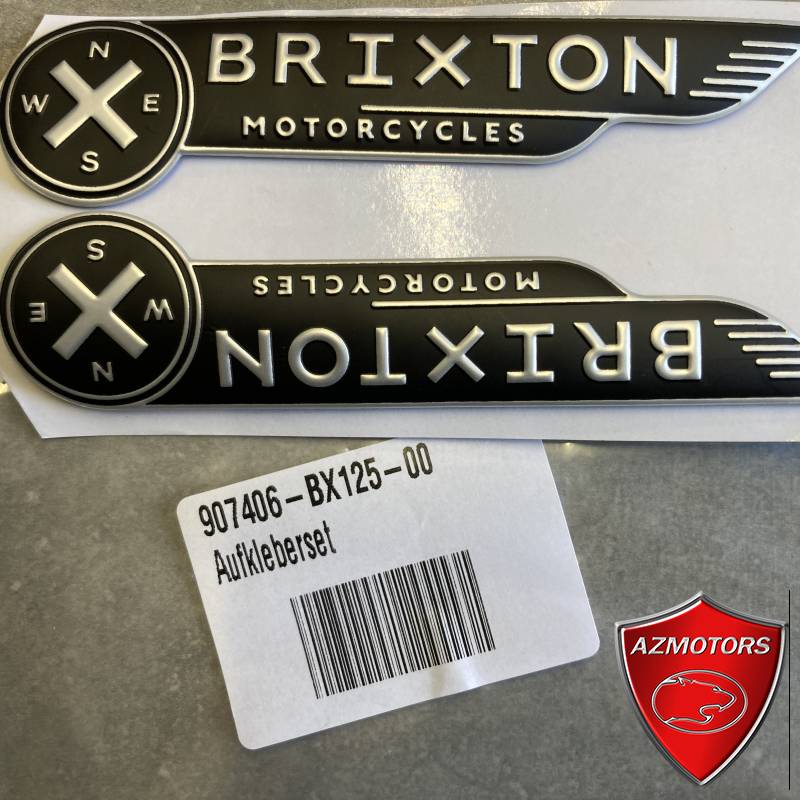 AUTOCOLLANT RESERVOIR DE CARBURANT BRIXTON  origine  
