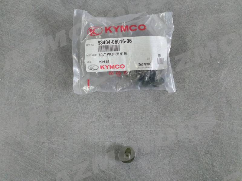 VIS A TETE HEXAGONALE (M06X16)(NOIR AVEC RONDELLE) KYMCO  origine kymco -DISPO