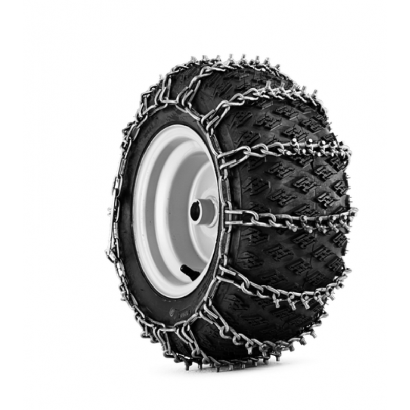 HUSQVARNA CHAINES À NEIGE Carrée pour riders roues 165X60-8 CHAINES A NEIGE  CARREE POUR RIDERS ROUES 165X60-8 16X6,58 PAIR,SPIKES - BASERIDERS/PR (EXCEPT AWD) AND ALSO FITS SNOW THROWERS ST 268EP/ST 276EP HUSQVARNA origine HUSQVARNA -DISPO