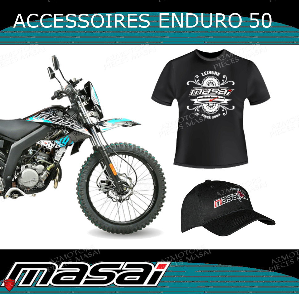 Accessoires Moto RIDER 50 Enduro Accessoires Moto MASAI RIDER 50 origine MASAI 