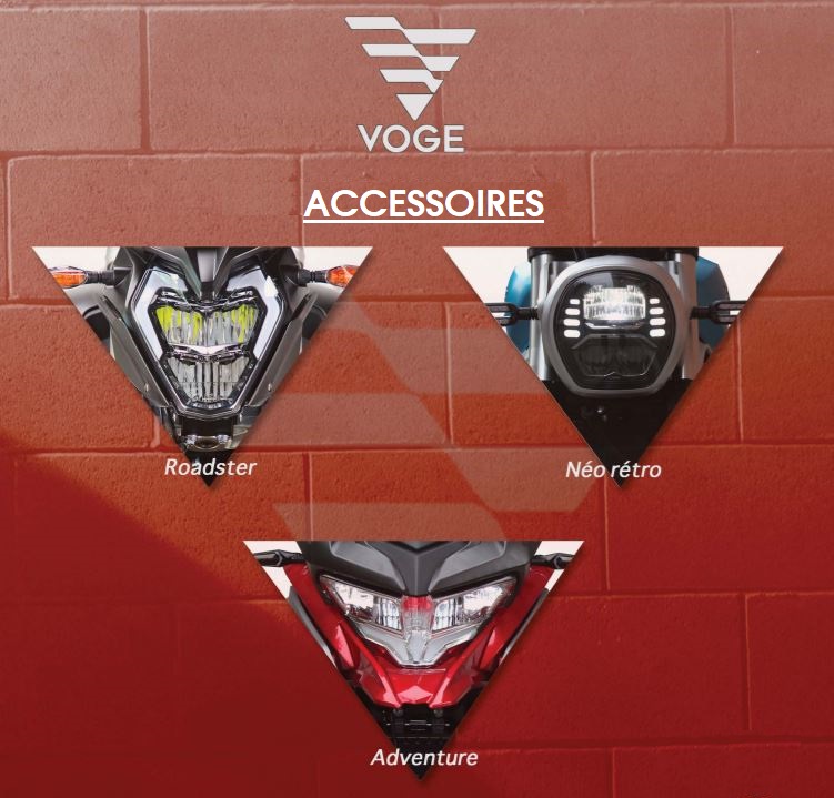 Accessoires Motos VOGE ACCESSOIRES POUR LES MOTOS VOGE origine VOGE 