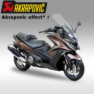 Scooter AK 550i ABS E4 BRONZE => Un échappement  Akrapovic OFFERT (Offre valable du 15 Février au 28 Avril 2018)
