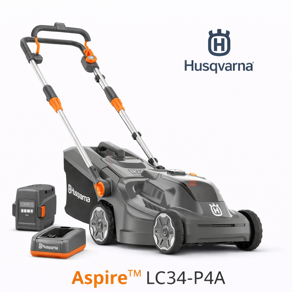 HUSQVARNA Tondeuse Aspire LC34-P4A avec batterie et chargeur Tondeuse Aspire LC34-P4A avec batterie et chargeur HUSQVARNA origine HUSQVARNA -DISPO