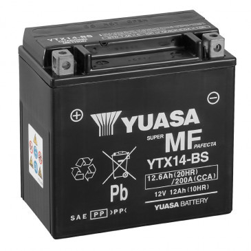 BATTERIE YTX14BS SYM BATTERIE YTX14BS YUASA - SYM origine SYM -DISPO