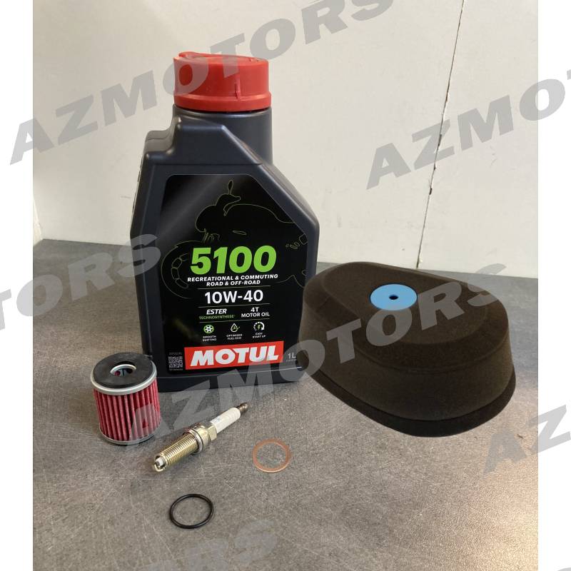 KIT ENTRETIEN COMPLET MOTEUR POUR BETA RR 125 4T 2025-2023 AVEC HUILE MOTUL 5100 10W40  origine  -DISPO