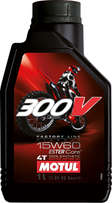 Huile MOTUL 300V 15w60 FACTORY LINE 1L 104137 - Huile MOTUL 300V 15w60 FACTORY LINE 1L origine MOTUL 