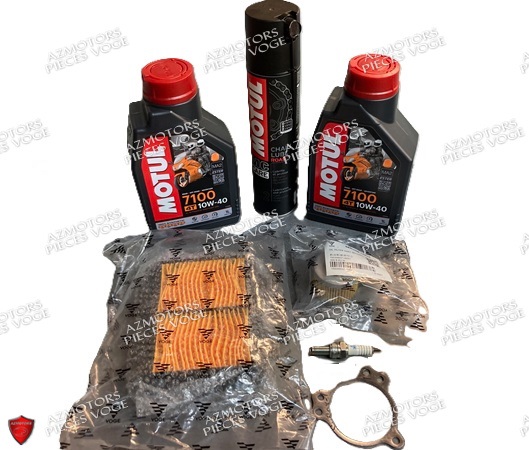 PACK REVISION FILTRES/BOUGIES VOGE 300 RALLY + HUILE MOTUL 7100 10W40 (2L) KIT RÉVISION FILTRE COMPLET VOGE VOGE 300 RALLY AVEC HUILE MOTUL 7100 10W40 (2L) origine VOGE -DISPO