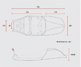 DIMENSION SELLE SP.BONNEVILLE BLACK-CSCRBON-BLH-W
