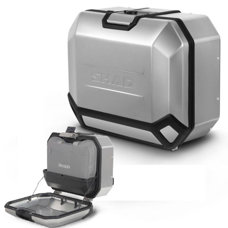VALISE LATERALE GAUCHE TR36L TERRA - SHAD Compatible avec le SYSTÈME SHAD 4P origine AZMOTORS -DISPO
