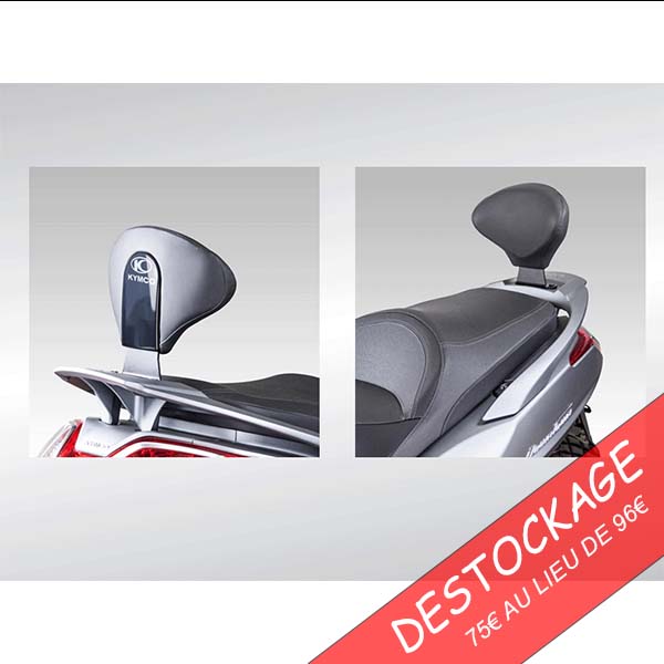 FIN DE SERIE - DOSSERET KYMCO by SHAD Pour DOWNTOWN 125/350 KYMCO KA-01-0420-DOSSERET KYMCO by SHAD Pour DOWNTOWN 125/350 - DESTOCKAGE 75ttc au lieu de 96 origine KYMCO -DISPO