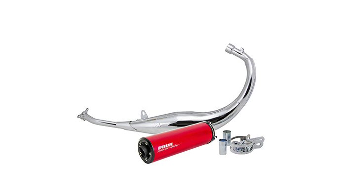 148554 - POT VOCA CHROMED POUR MINARELLI 50 AM6 BETA 50 RR -SILENCIEUX ALU ROUGE - PASSAGE BAS - (CE)

 