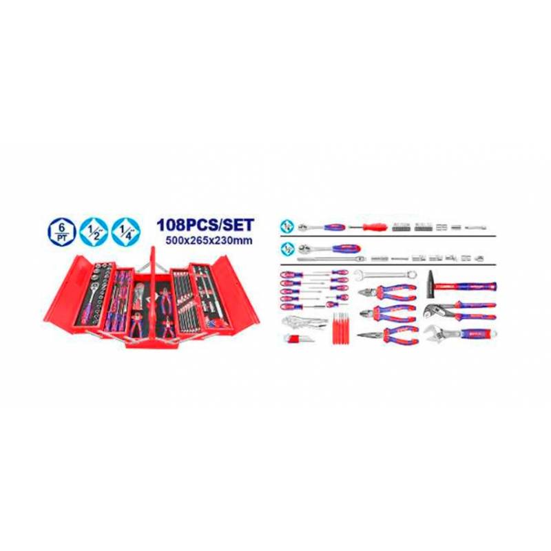 BOITE A OUTILS EMTOP 108 PIECES BOITE A OUTILS EMTOP 108 PIECES origine AZMOTORS -DISPO