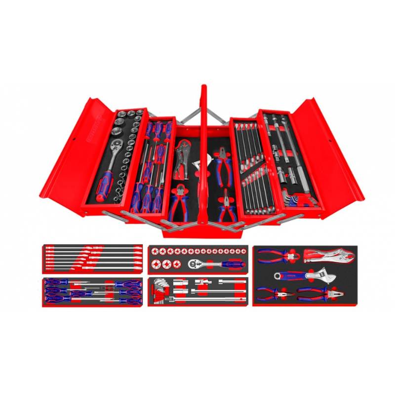 BOITE A OUTILS 59 PIECES EMTOP BOITE A OUTILS 59 PIECES EMTOP origine AZMOTORS -DISPO