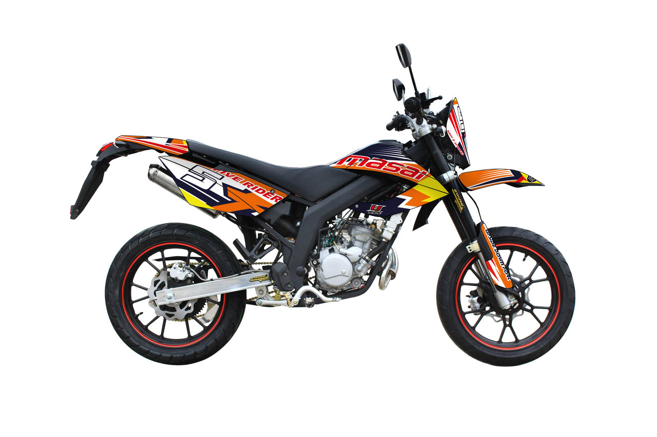 DECORATION MOTO MASAI FIVE RID MASAI MOTO kit deco FIVE RIDER - Masai 50 origine MASAI -DISPO