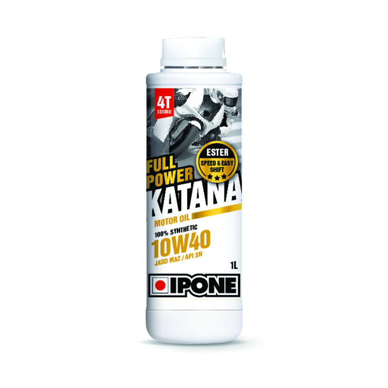 800359 - HUILE MOTEUR 4T IPONE FULL KATANA 10W40 (1L)
IPONE
800359 - HUILE MOTEUR 4T IPONE FULL KATANA 10W40 (1L)