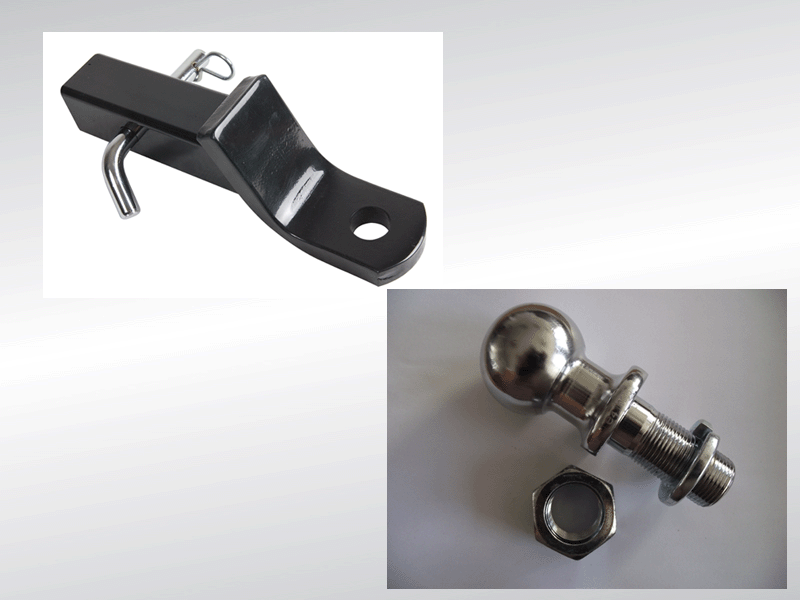 KIT ATTELAGE 2 pouces (50mm) (SUPPORT + BOULE + VIS) KYMCO KIT ATTELAGE MXU-MAXXER-UXV 400/450/500/700 origine KYMCO -DISPO