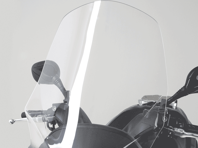 PARE BRISE HAUT DINK STREET 125/300 ( + 10 cm ) PARE BRISE HAUT DINK STREET 125/300 ( + 10 cm ) origine  -DISPO