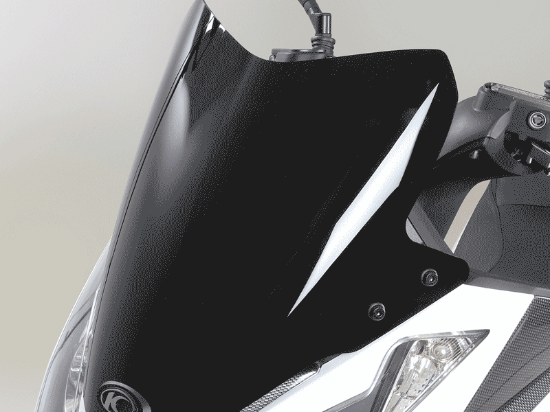 PARE BRISE SPORT NOIR BRILLANT X.TOWN/ DINK STREET 125 /300  KYMCO KA-01-0242-PARE BRISE SPORT BRILLANT X.TOWN / DINK STREET 125 /300 origine KYMCO -DISPO