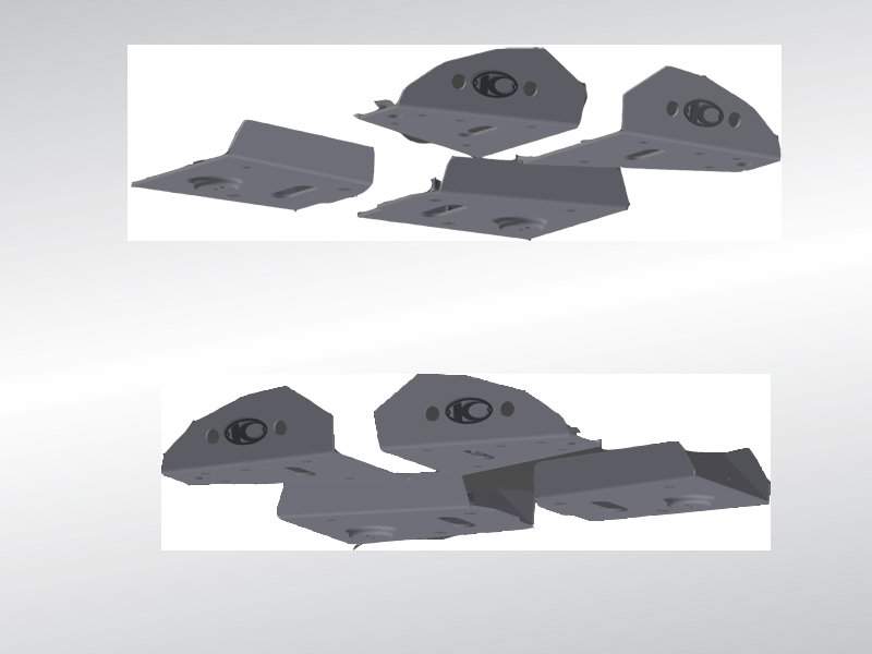 FIN DE SERIE -PROTECTION DE TRIANGLE AV ( G ET D )  MXU 550/700 IRS KYMCO PROTECTION DE TRIANGLE AV ( G et D ) MXU 550 / 700 IRS origine KYMCO -DISPO