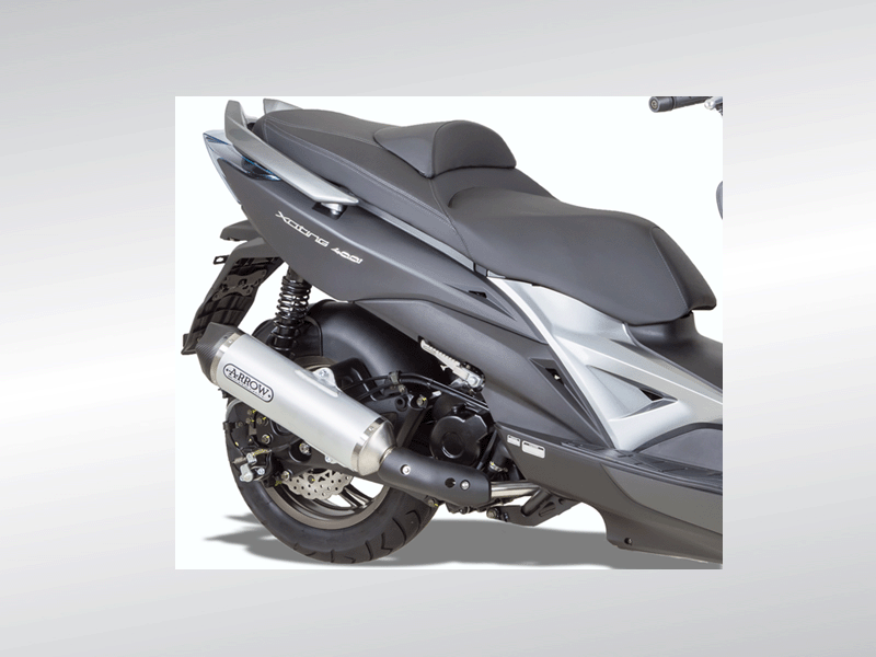 LIGNE  D ECHAPPEMENT ARROW  ALU / CARBONE HOMOLOGUEE X-Citing 400 LIGNE  D ECHAPPEMENT ARROW  ALU / CARBONE HOMOLOGUEE X-Citing 400 origine KYMCO 