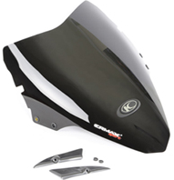 KA-01-0430-PARE BRISE HP + 15 CM (+ kit Fix ) ERMAX POUR DOWNTOWN 125/350 CLAIR