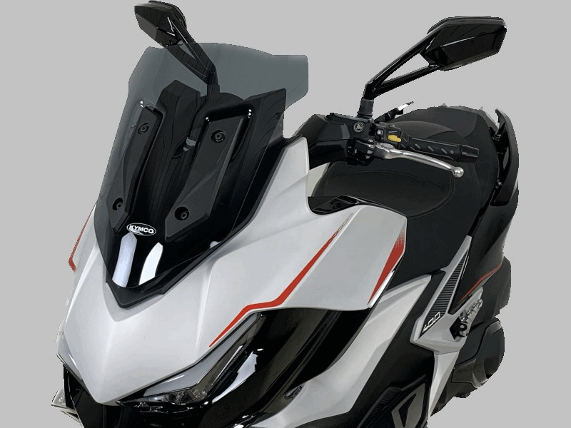 PARE BRISE SPORT NOIR  XCITING VS 400 ( - 10 cm )  KYMCO KA-01-0640 - PARE BRISE SPORT NOIR X-CITING S 400 origine KYMCO -DISPO