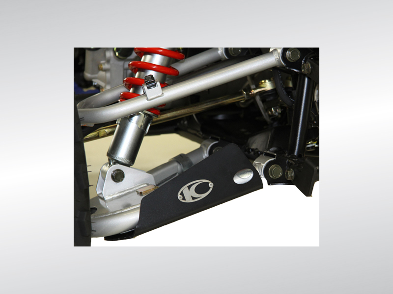 PROTECTIONS DE TRIANGLES AVANT ALU NOIR  MAXXER 300 T3B  KYMCO PROTECTIONS DE TRIANGLES AVANT ALU NOIR MAXXER 300 T3B origine KYMCO -DISPO