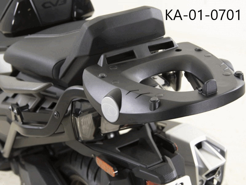 SUPPORT TOP CASE CV3 AVEC PLATINE MONOLOCK GIVI  KYMCO SUPPORT TOP CASE 47L CV3 AVEC PLATINE MONOLOCK GIVI
KA-01-0692 + KA-01-0694 origine KYMCO -DISPO
